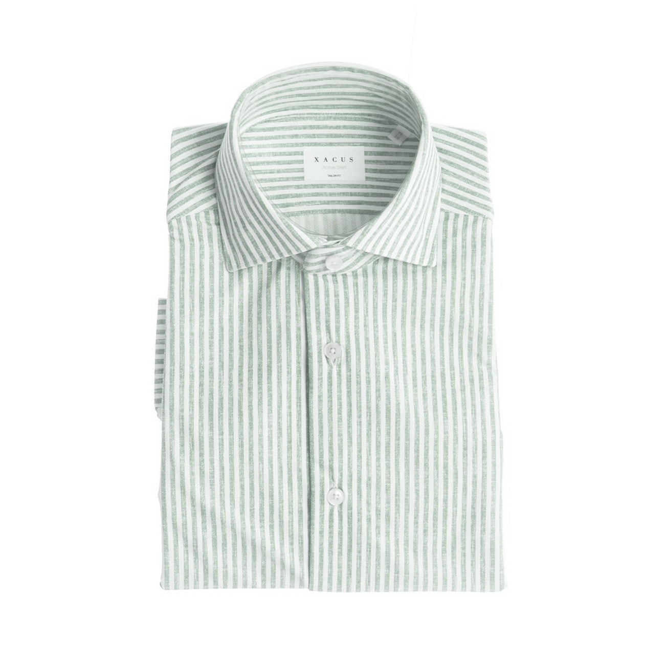 XACUS Camicia Active Uomo Bianco Verde 61626 005 BIANCO/VERDE 