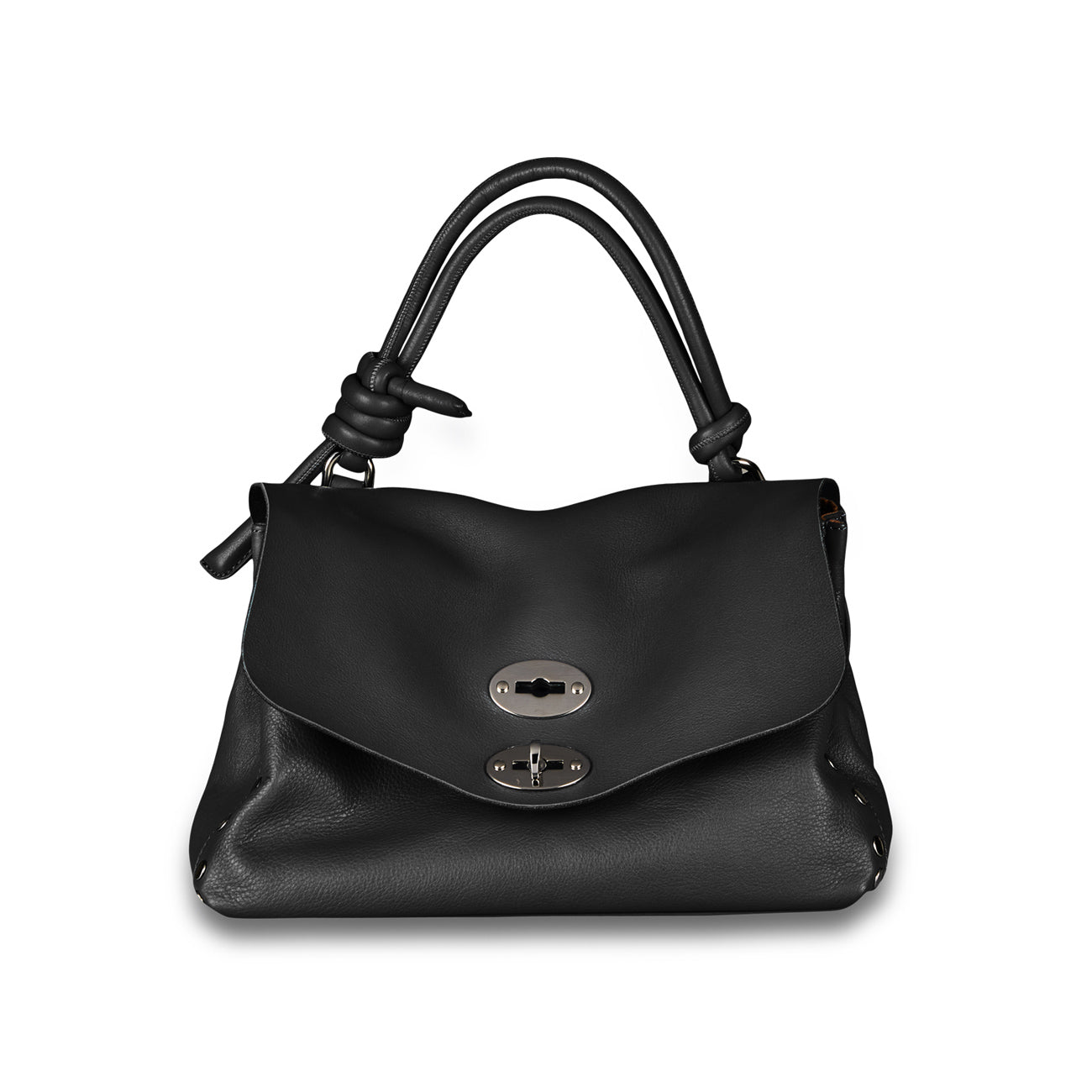 ZANELLATO Borsa Postina S Piuma Knot Donna Nero 068090 0660000 S Z0001 NERO 