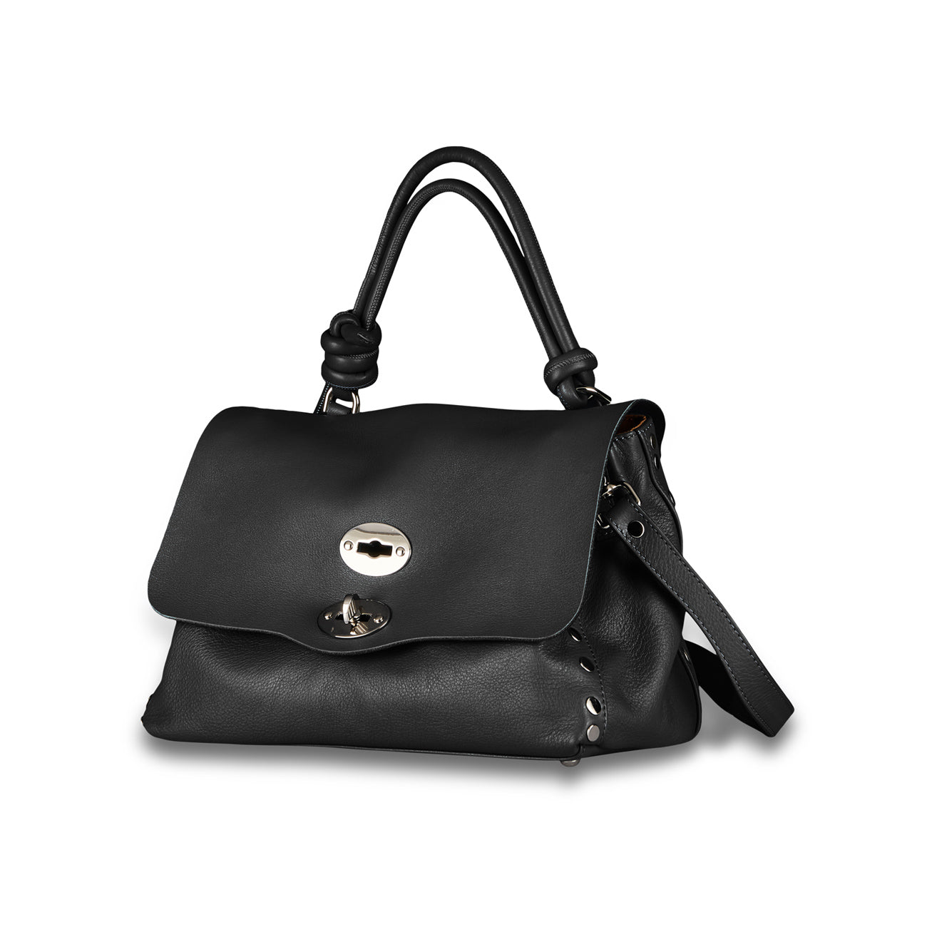 ZANELLATO Borsa Postina S Piuma Knot Donna Nero 068090 0660000 S Z0001 NERO 