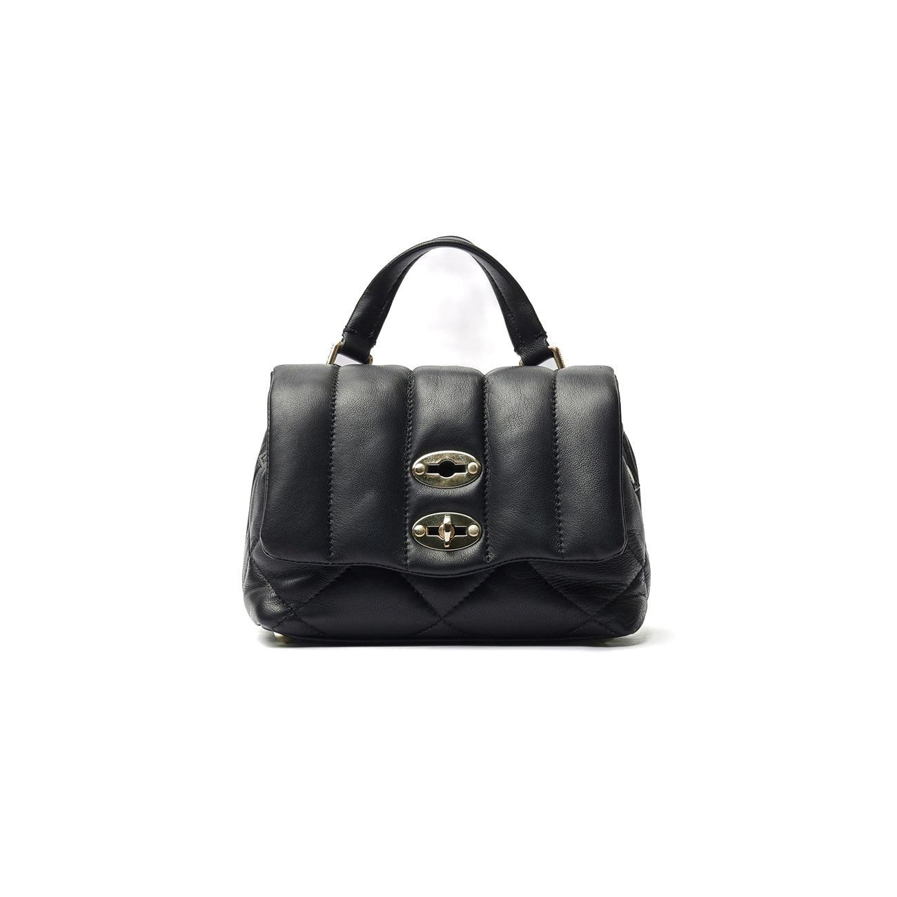 ZANELLATO Borsa Postina Veneta Baby Matelasse' Donna Black Nero 068590 0880000 BABY Z0001 BLACK NERO 