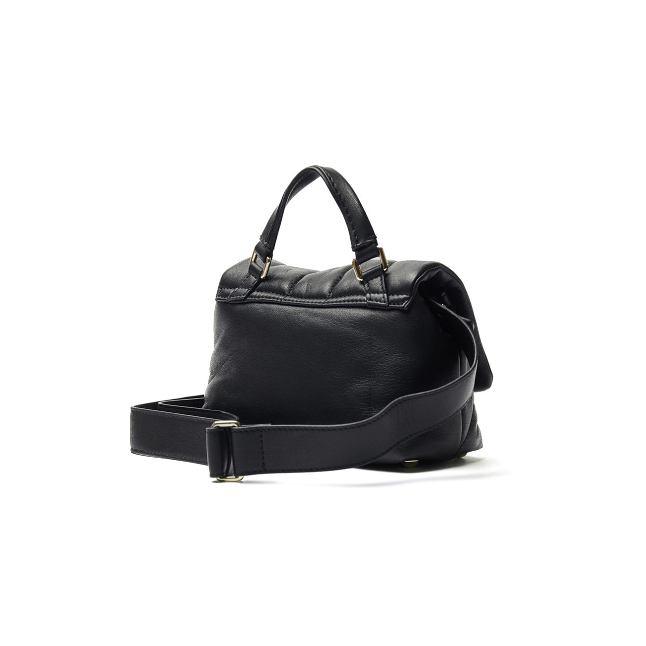 ZANELLATO Borsa Postina Veneta Baby Matelasse' Donna Black Nero 068590 0880000 BABY Z0001 BLACK NERO 