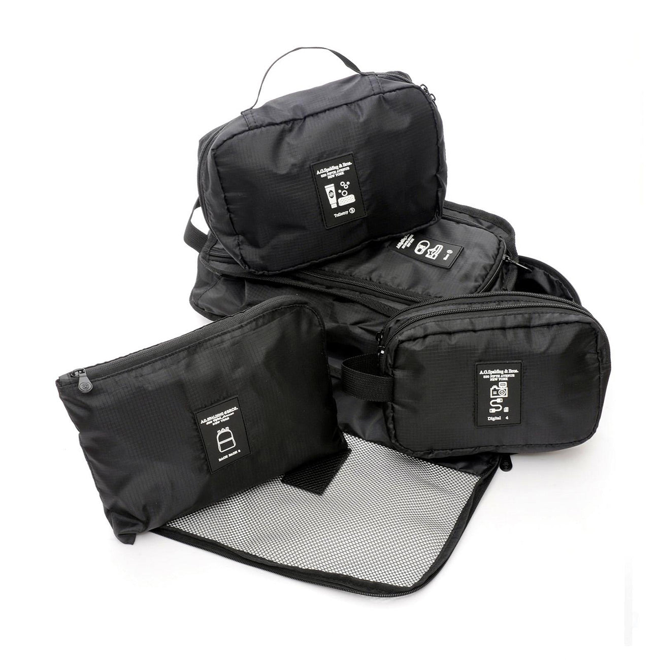 A.G. SPALDING&BROS Kit Travel Unisex Nero 310730 U900 NERO 