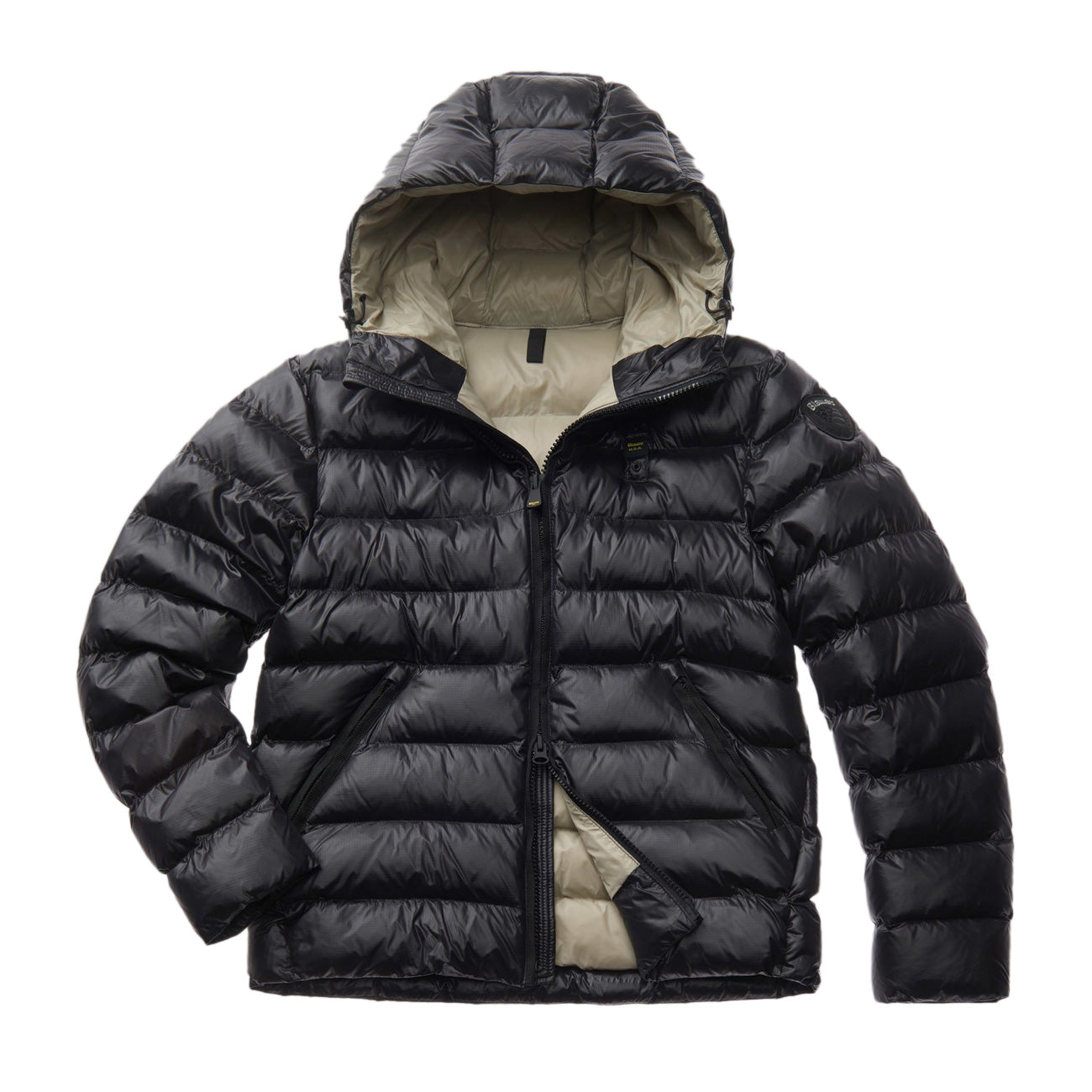 BLAUER Bomber Adams Uomo Nero Beige 24WBLUC02055 005958 999EI NERO/BEIGE 