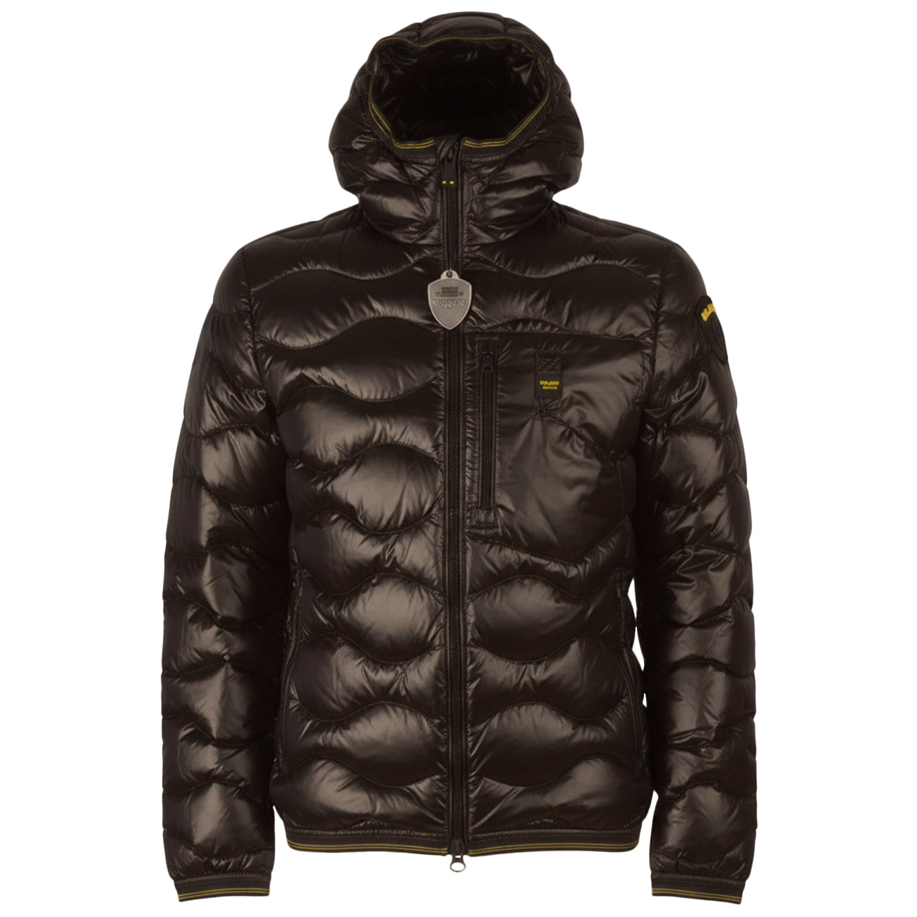 BLAUER Wave Piumino Con Cappuccio A Onde 24WBLUC03030 006355 999 NERO 