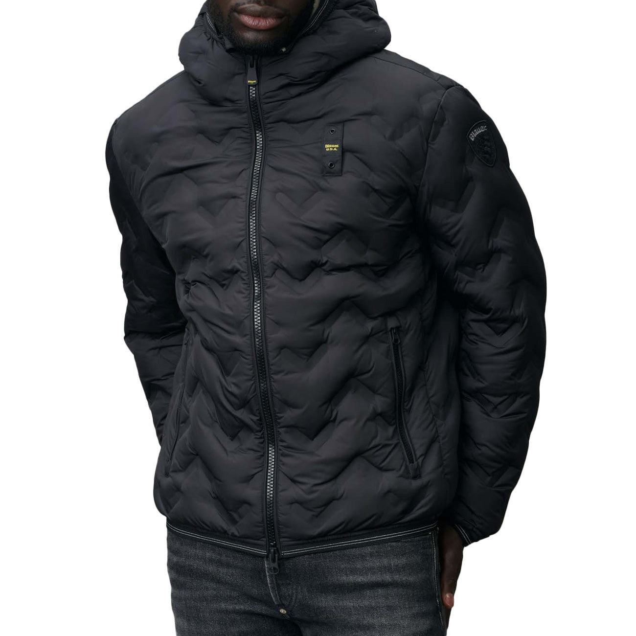 BLAUER Piumino Pier Uomo Nero 24WBLUC03125 006952 999 NERO 