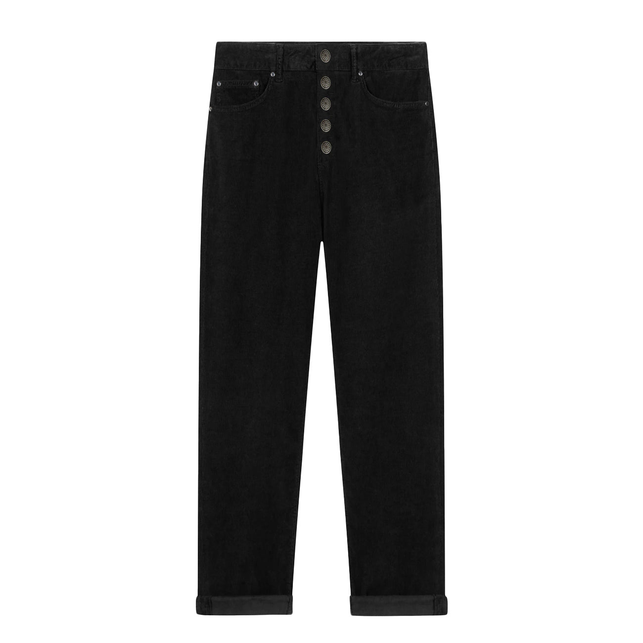 DONDUP Pantaloni Koons In Velluto DP268B VS0030D BM5 999 NERO 