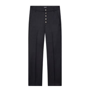 DONDUP Pantaloni Nima In Lana DP576 WF0178D XXX 890 BLU/BLACK 