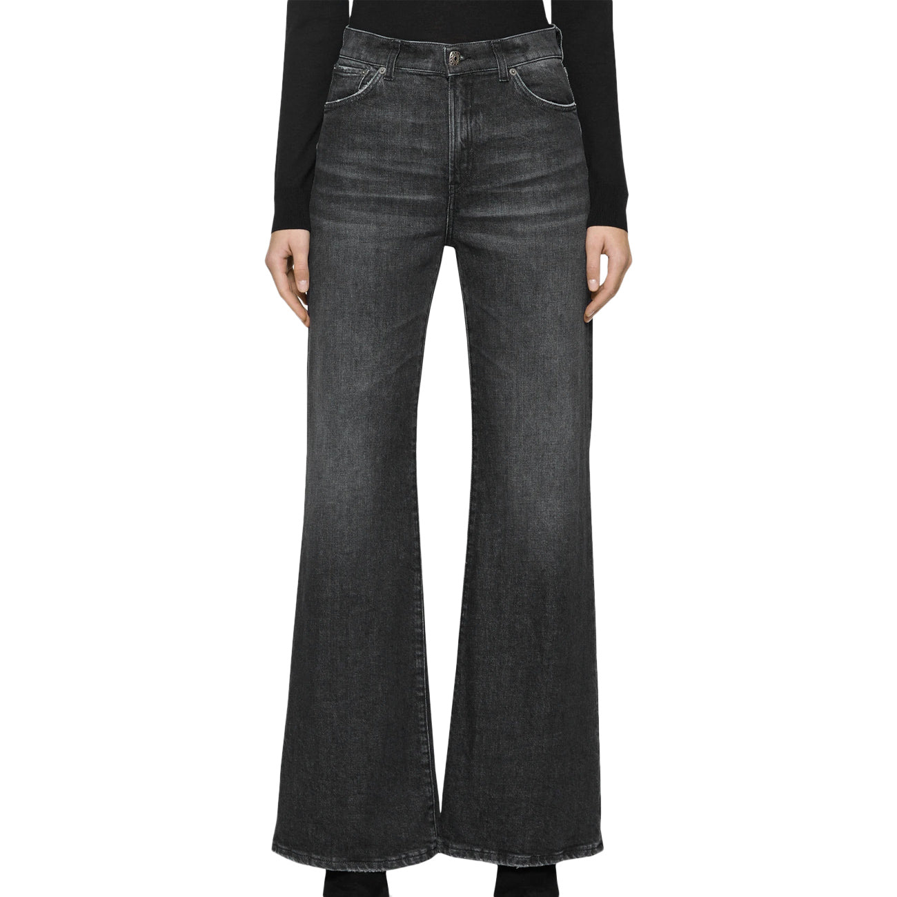 DONDUP Jeans Amber A Zampa DP619 DS0215D HS9W 999 NERO 