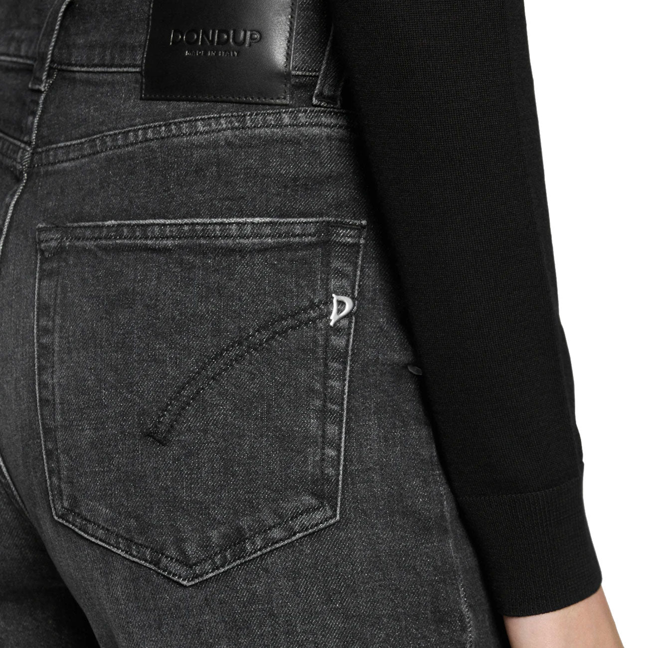 DONDUP Jeans Amber A Zampa DP619 DS0215D HS9W 999 NERO 