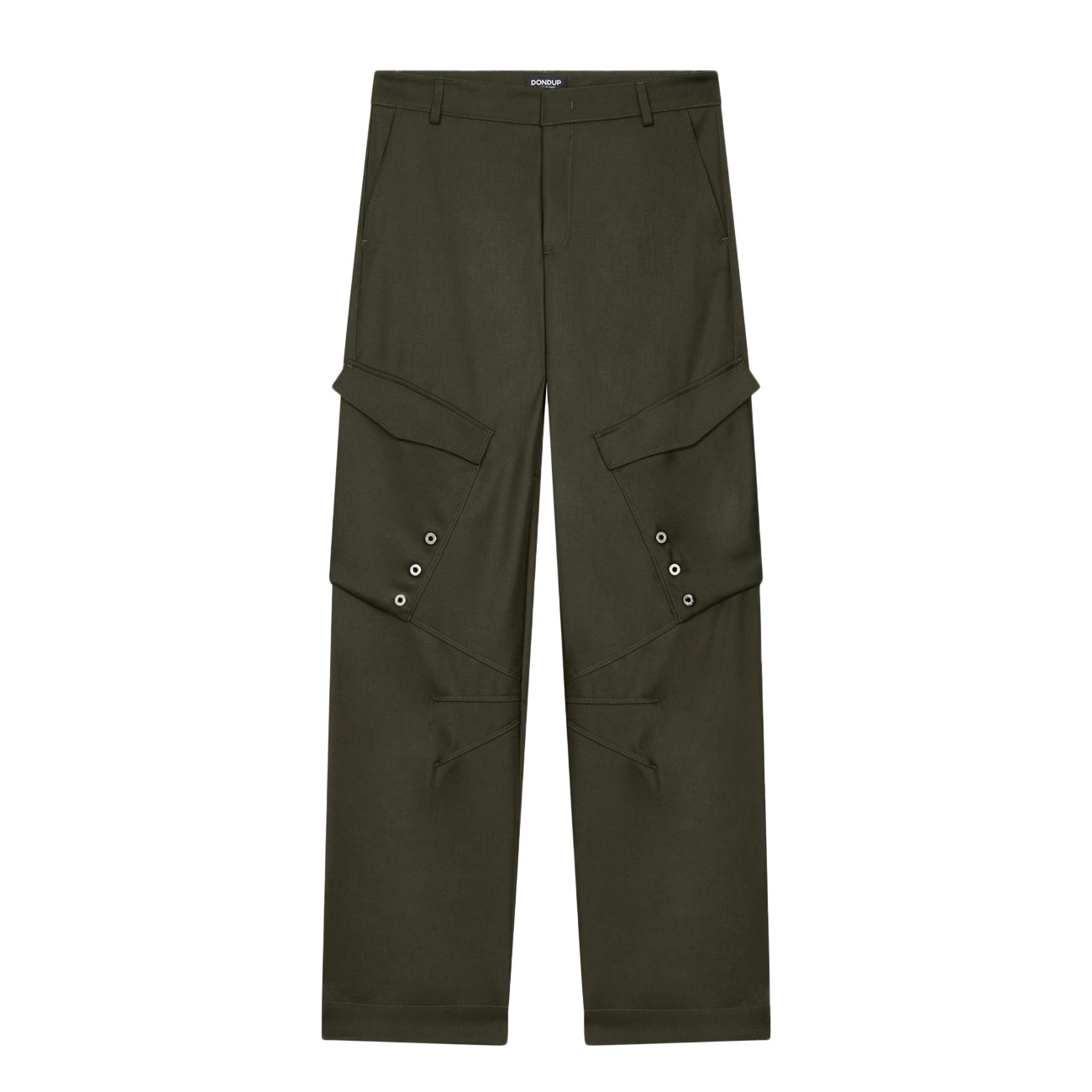 DONDUP Pantaloni Cargo Camila DP700 OS0105D XXX 633 VERDE 