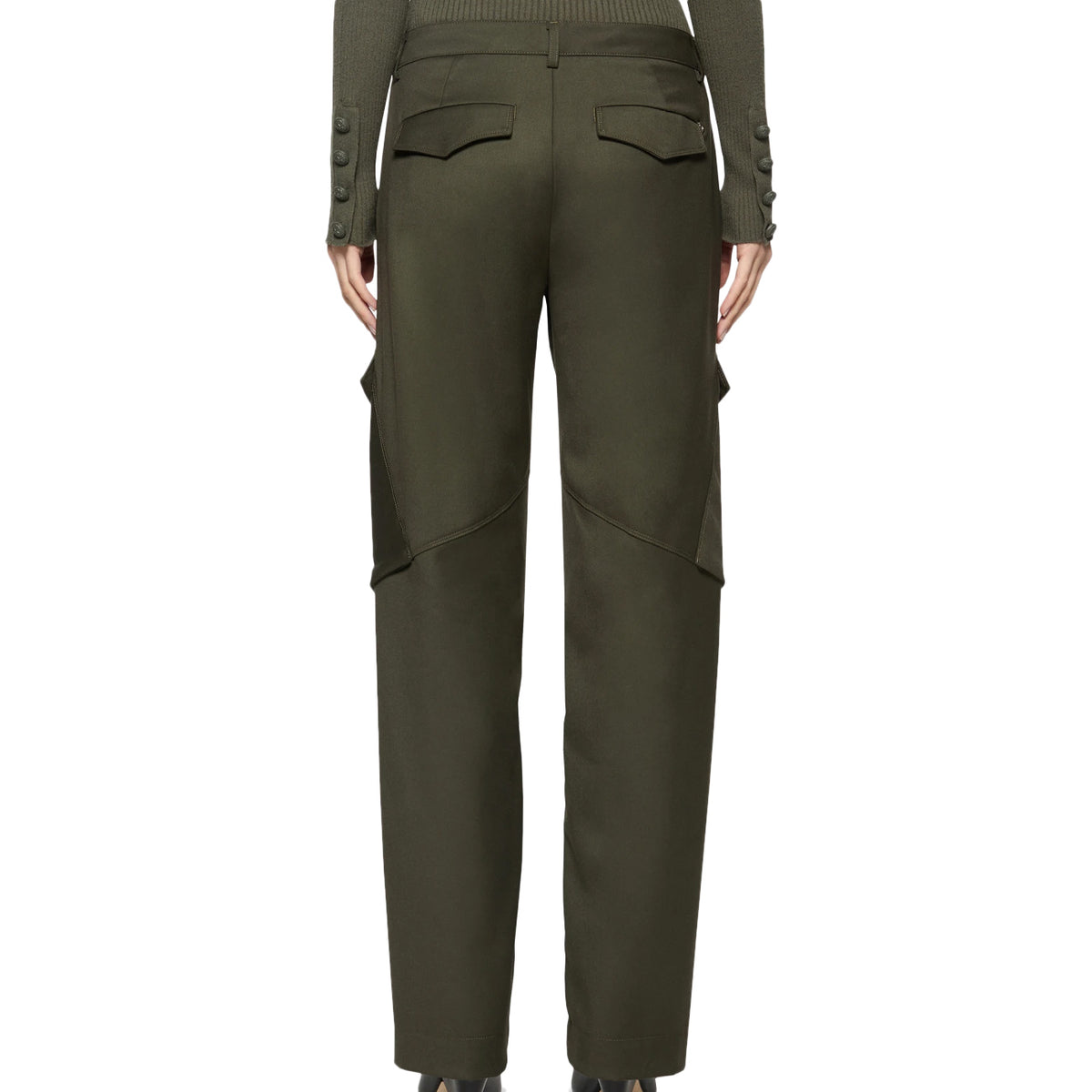 DONDUP Pantaloni Cargo Camila DP700 OS0105D XXX 633 VERDE 