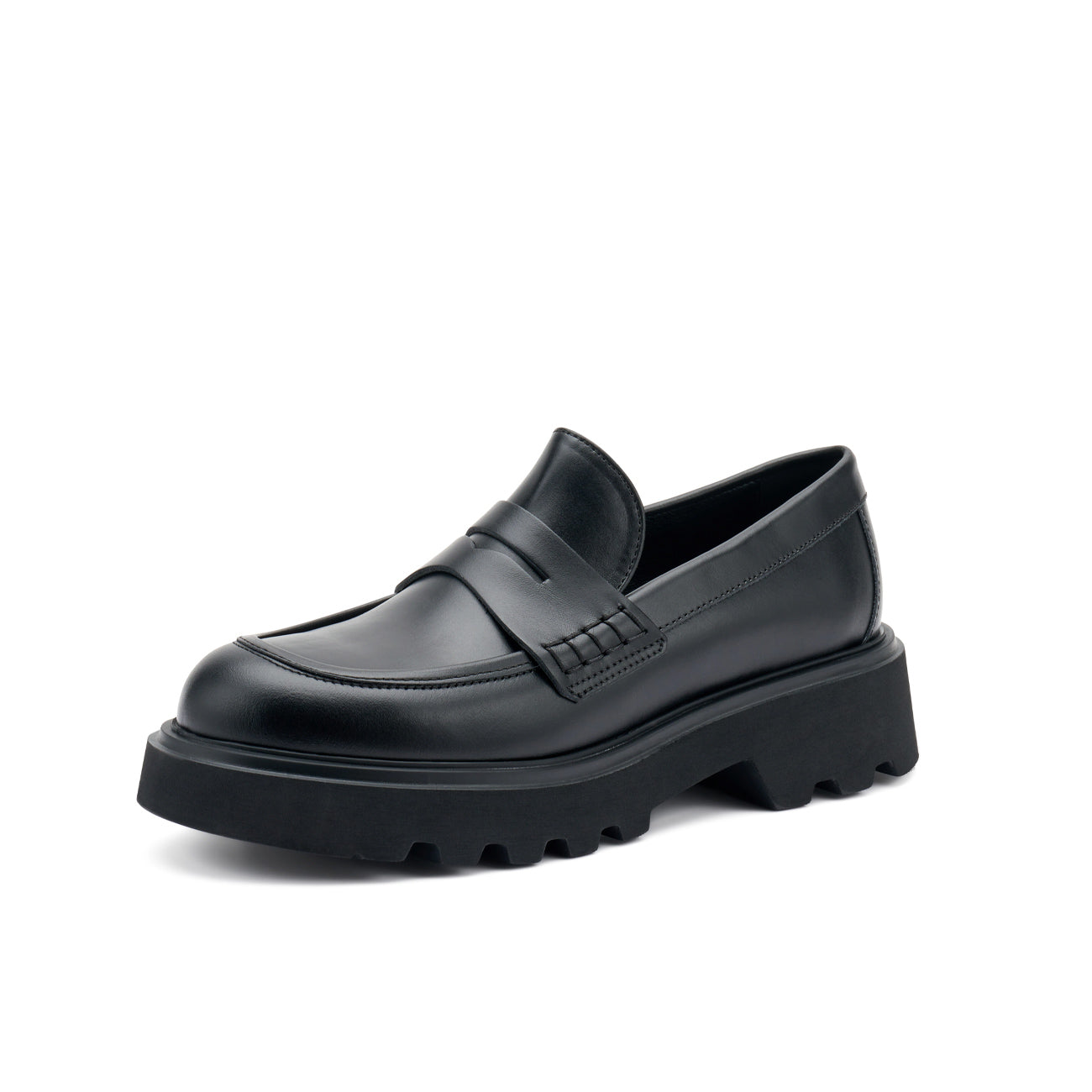 FRAU Mocassini In Pelle Donna Nero 85N1 NERO 