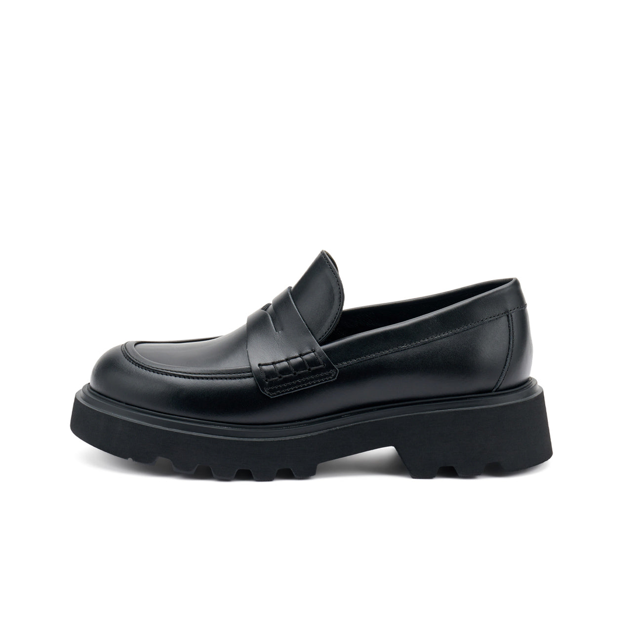 FRAU Mocassini In Pelle Donna Nero 85N1 NERO 