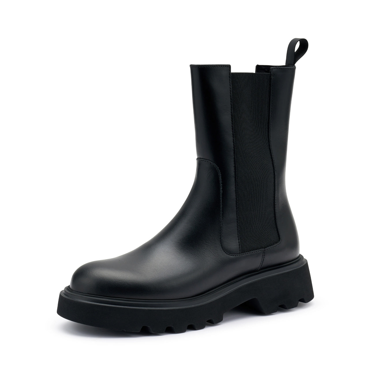 FRAU Stivaletti Chelsea In Pelle Donna Nero 85N5 NERO 