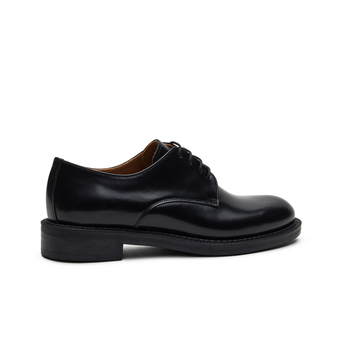 FRAU Derby Stringate In Pelle Donna Nero 95S5 NERO 