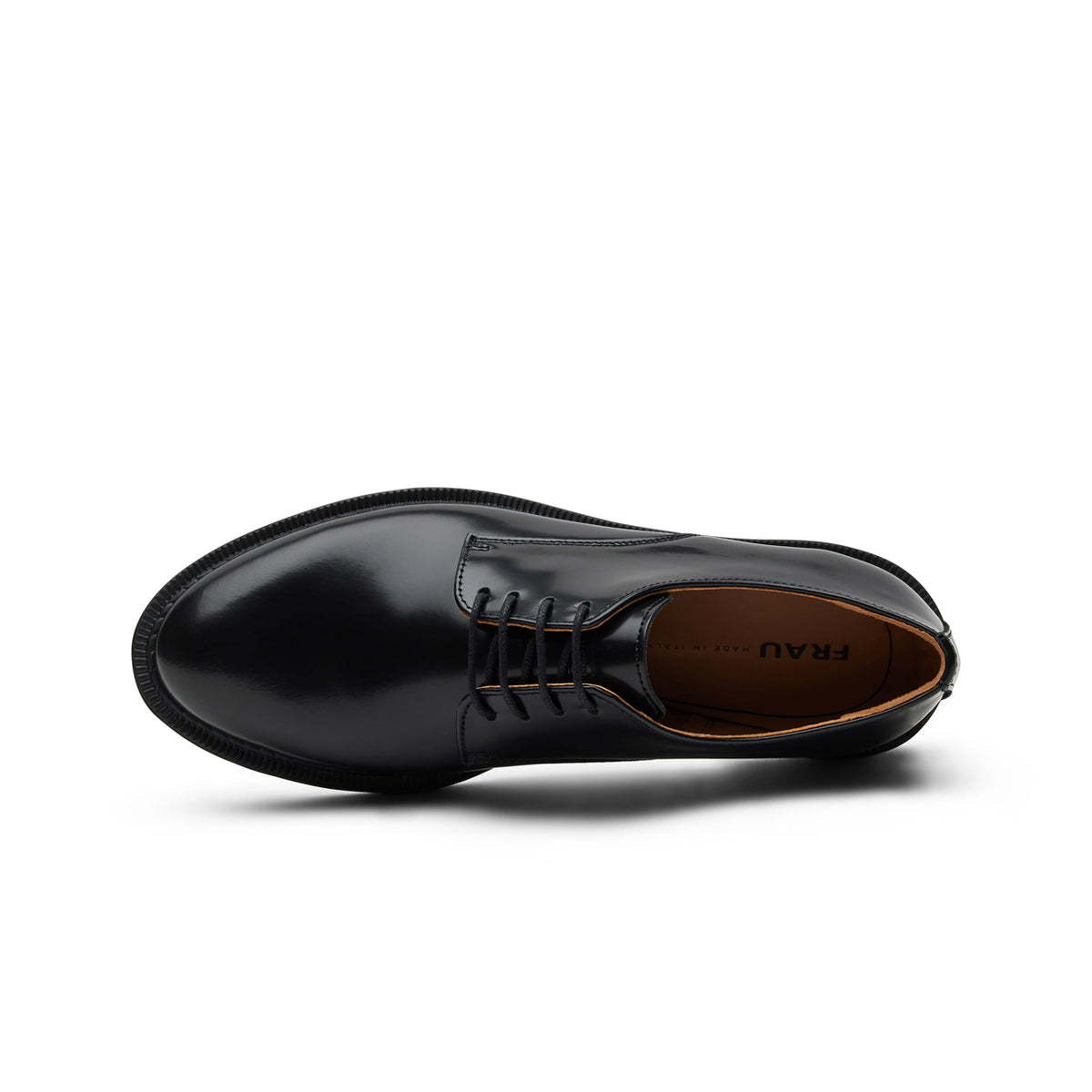 FRAU Derby Stringate In Pelle Donna Nero 95S5 NERO 