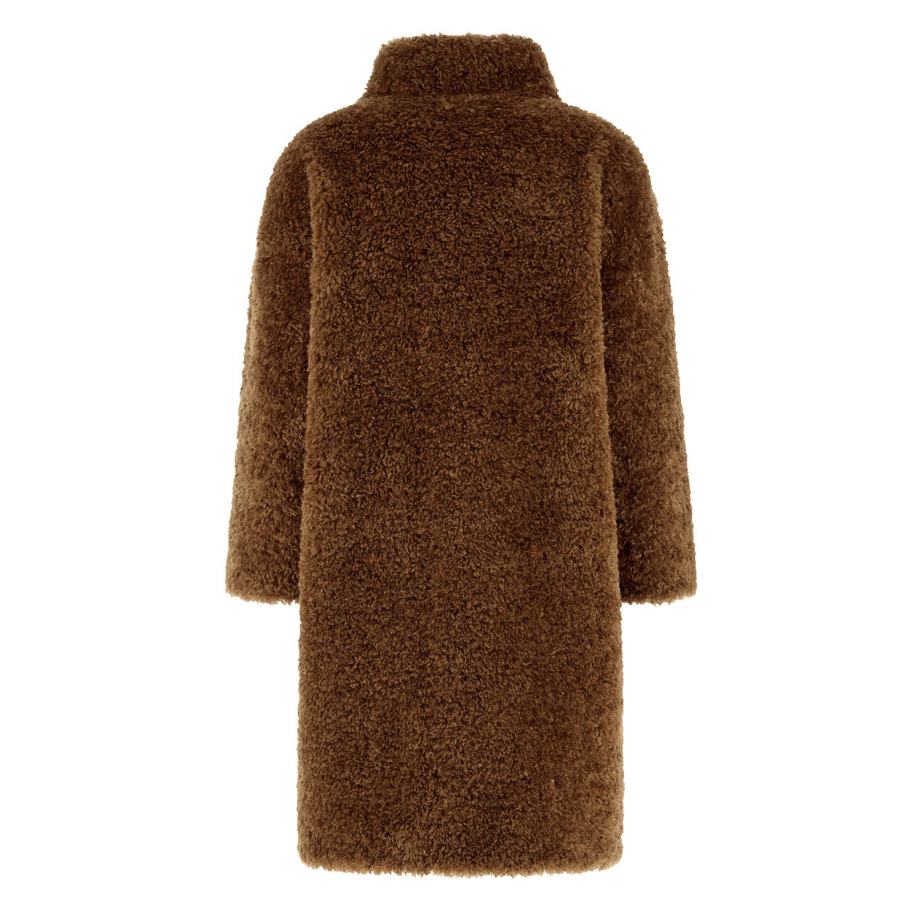 HERNO Cappotto In Curly Faux Fur Donna Caramello GC000456D12421 8030 CARAMELLO 