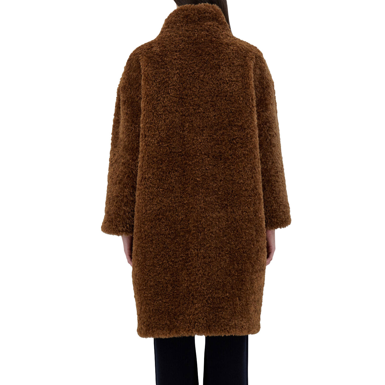HERNO Cappotto In Curly Faux Fur Donna Caramello GC000456D12421 8030 CARAMELLO 