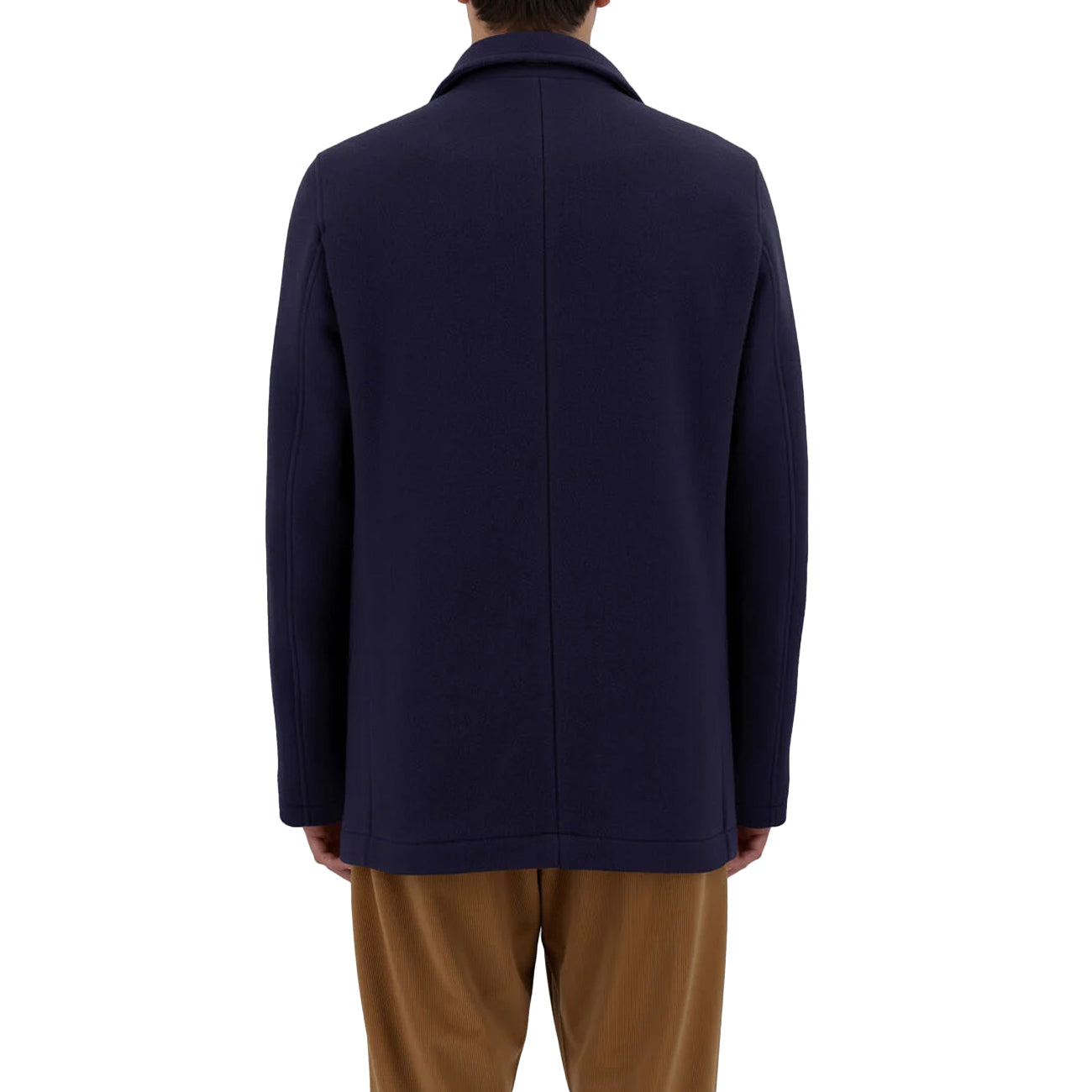 HERNO Peacot In New Velour Ed Ecoage Uomo Blu Navy PE000043U33430 9200 BLU NAVY 