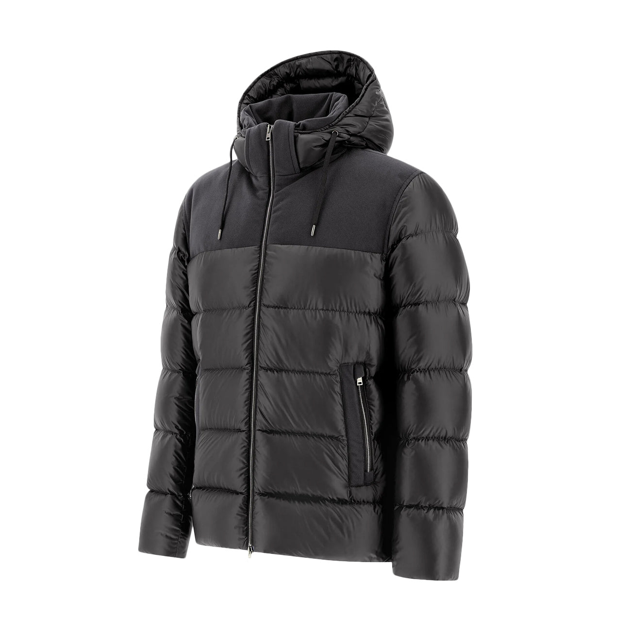 HERNO Bomber In Nylon E Linen Velluto Uomo Grigio Scuro PI001178U12020Z 9478 GRIGIO SC. 