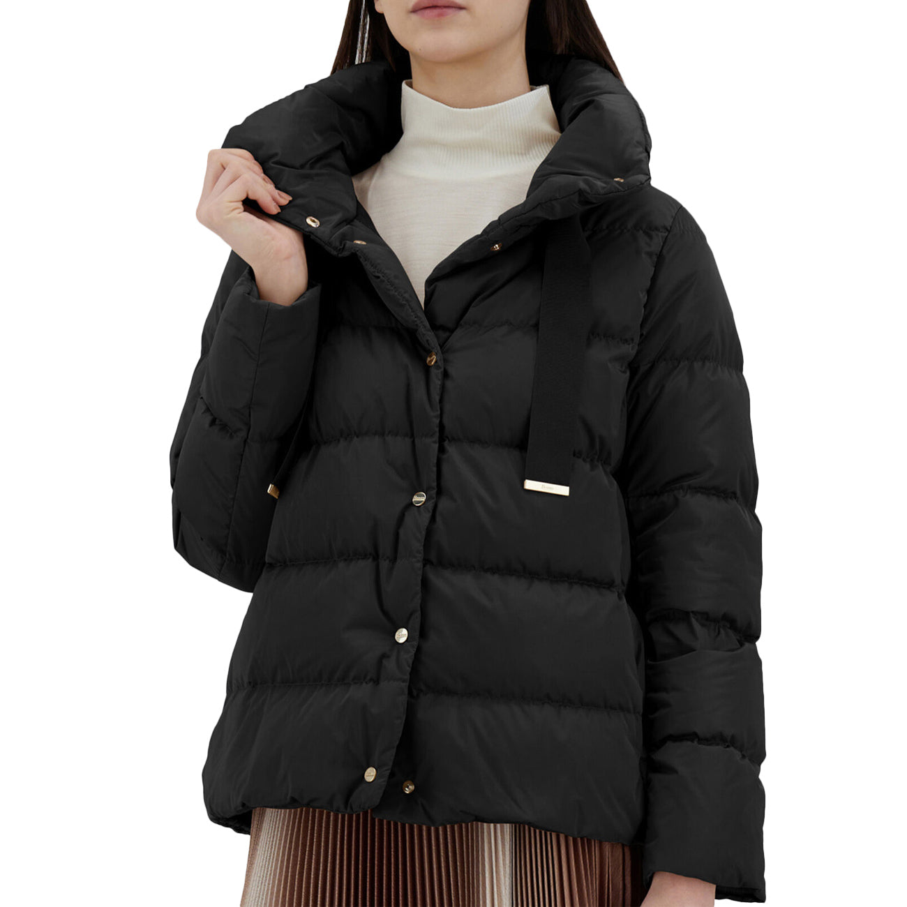 HERNO Cappa In Raso Donna Nero PI001936D12170Z 9300 NERO 