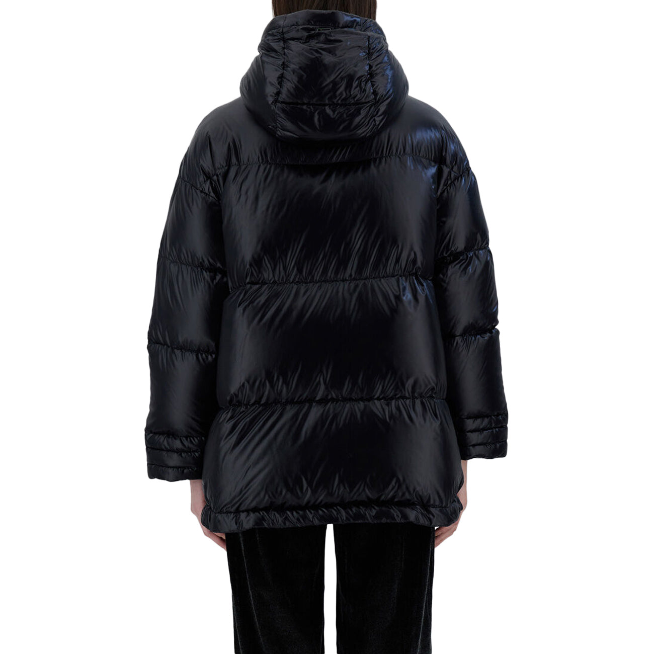 HERNO Piumino A-Shape In Nyl Ultralight Donna Nero PI001952D12017Z 9300 NERO 