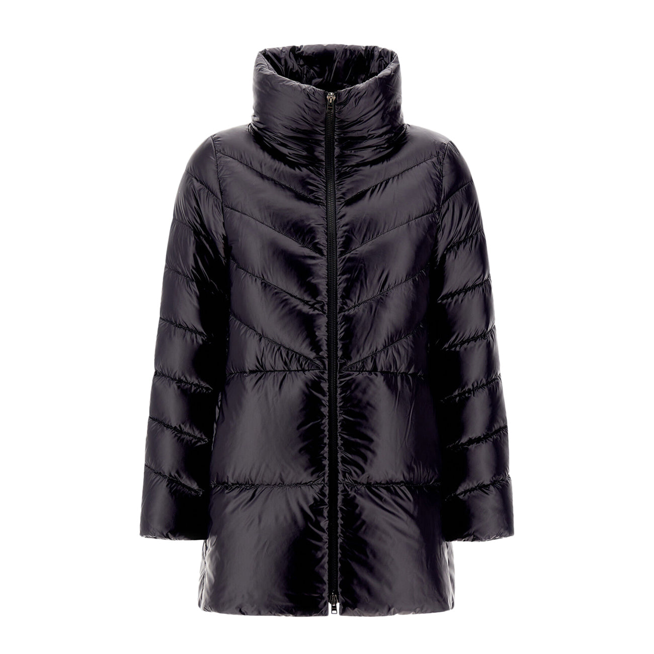 HERNO Piumino A-Shape In Nylon Donna Nero PI001955D12017Z 9300 NERO 