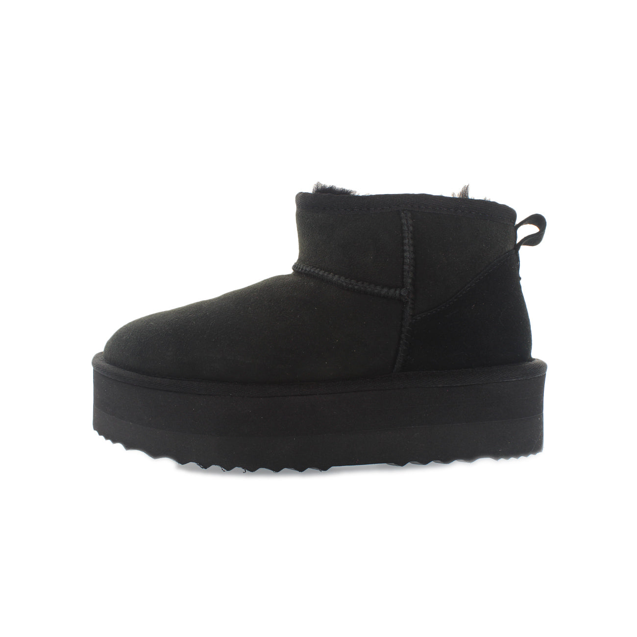 KHARISMA Stivaletti Platform In Montone Donna Nero 362 NERO 