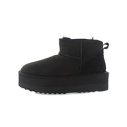 KHARISMA Stivaletti Platform In Montone Donna Nero 362 NERO 
