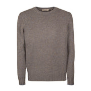 LA FILERIA Maglia In Lana Uomo Beige Celeste Melange 10158/25701 818 BEIGE/CELESTE MELANGE 