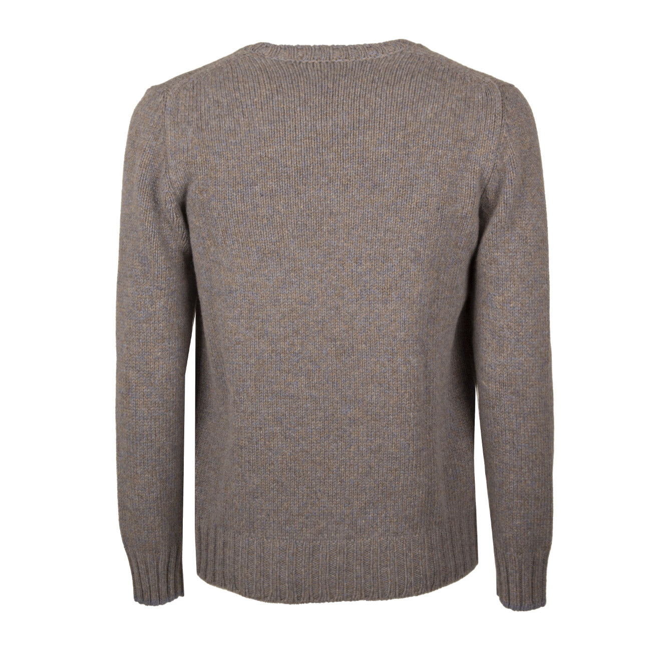 LA FILERIA Maglia In Lana Uomo Beige Celeste Melange 10158/25701 818 BEIGE/CELESTE MELANGE 