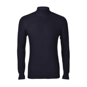 LA FILERIA Lupetto In Costa Inglese In Lana Uomo Blu Navy 24118/24601 598 BLU NAVY 