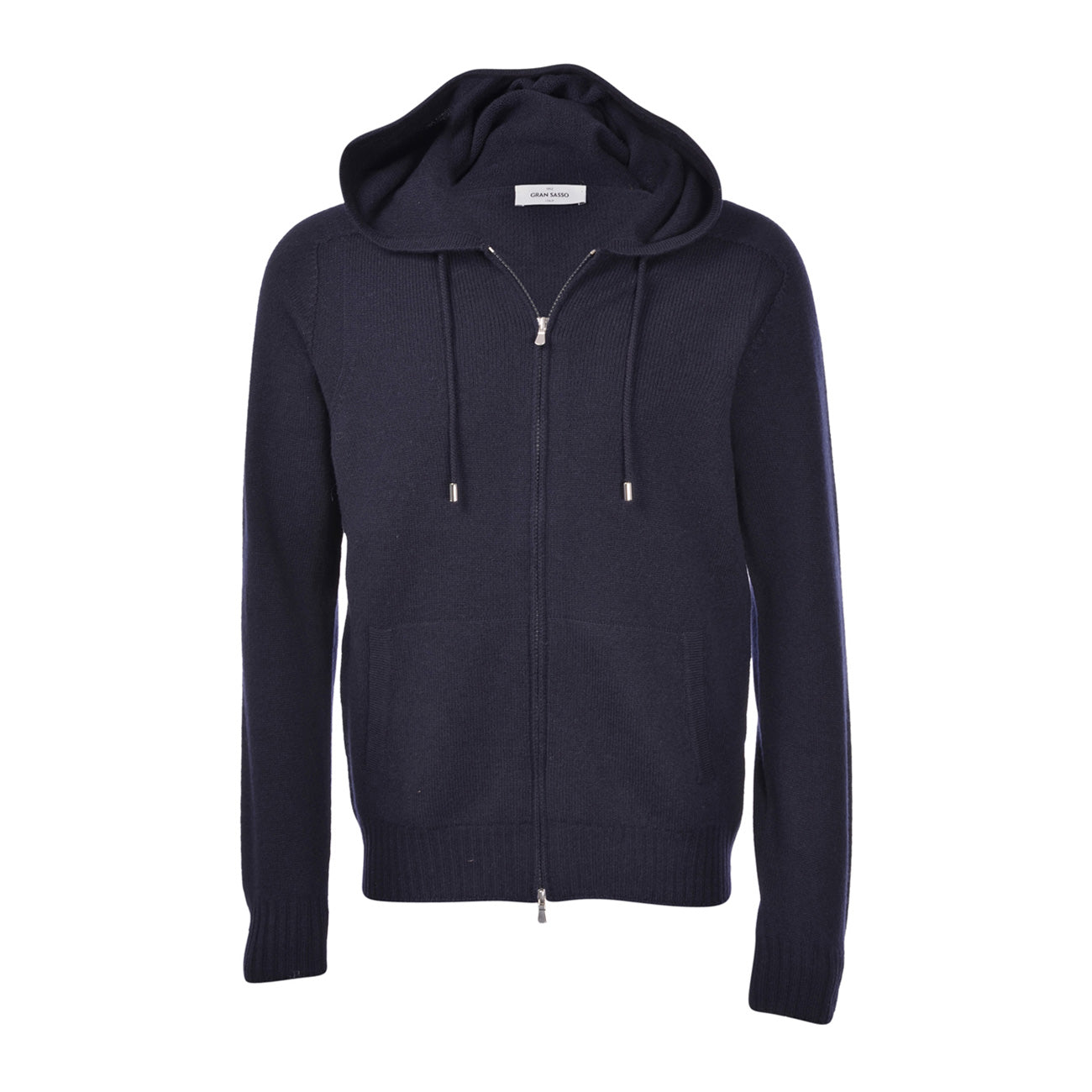 LA FILERIA Felpa Con Cappuccio In Lana Uomo Blu Navy 24172/25024 598 BLU 