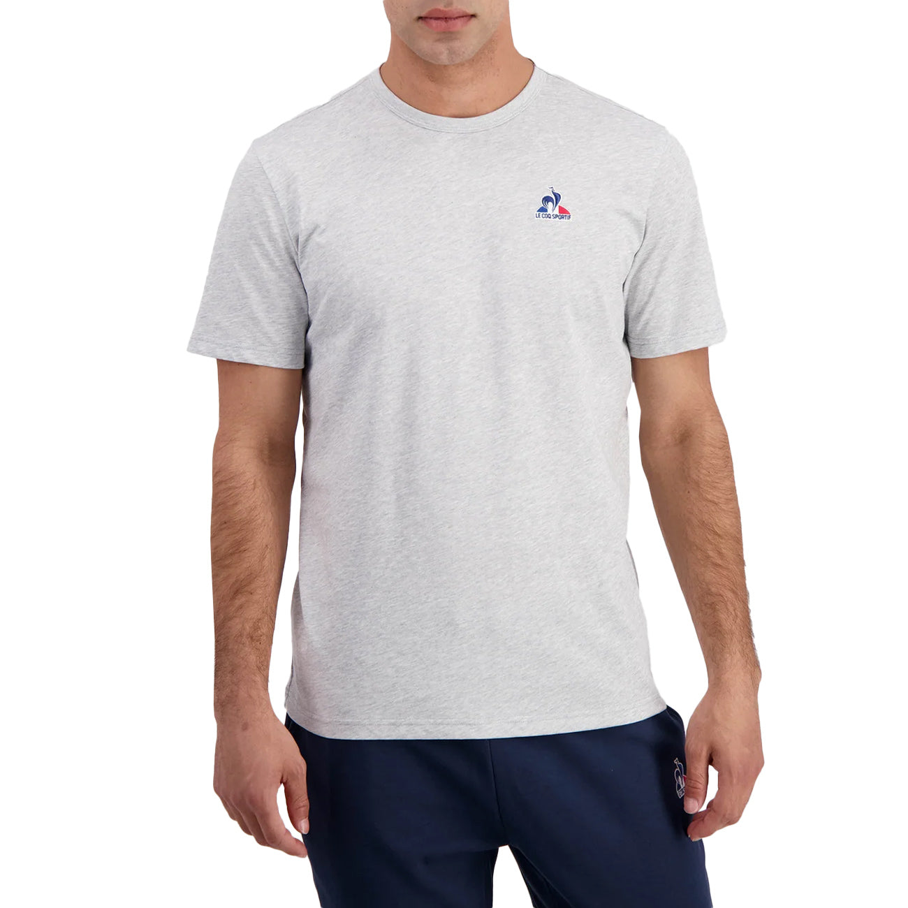 LE COQ SPORTIF T-Shirt Essentiel Uomo Gris Chinè Clair 2423687 GRIS CHINE CLAIR 