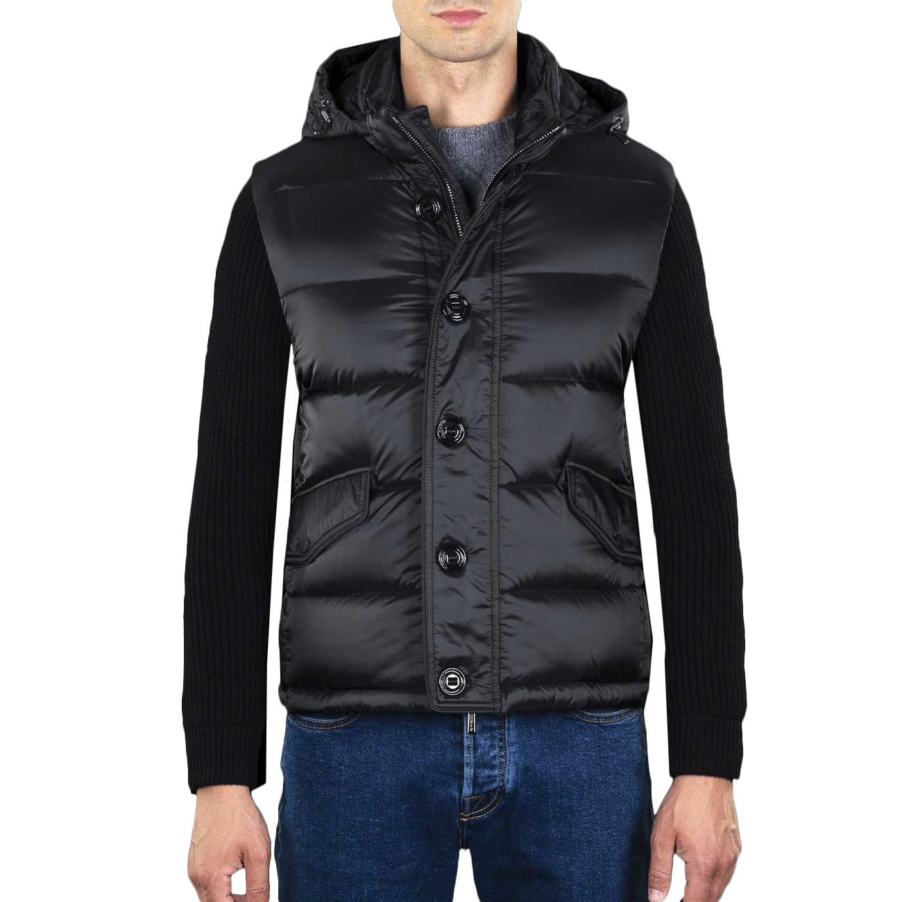 MOORER Bomber Foscolo Uomo Nero MOUGI100191 U0001 NERO 