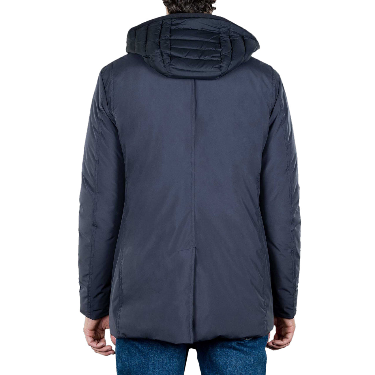 MOORER Cappotto Raffaello Stp Con Cappuccio Staccabile Uomo Blu MOUGI100261 U0498 BLU 