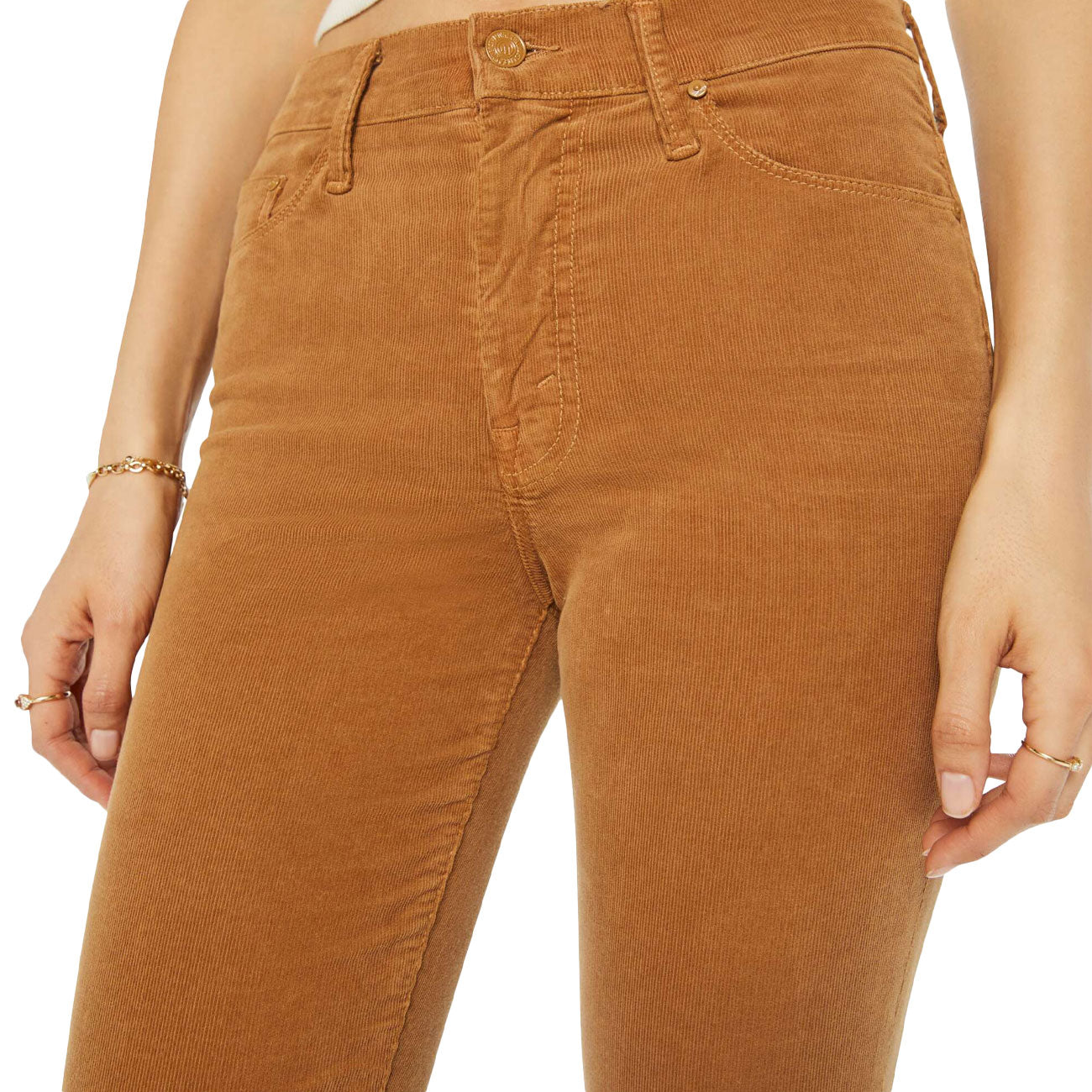 MOTHER The Weekender Pantalone Donna Tob Tobacco 1585-618 TOB TOBACCO 