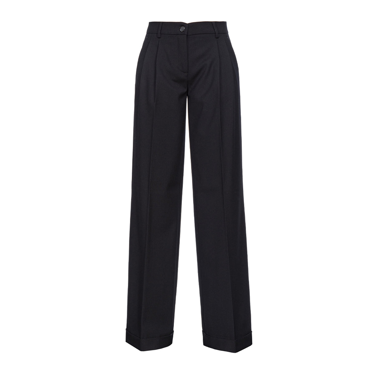 PINKO Pantalone Peru' In Twill Di Lana Donna Nero Limousine 103701/A1XX Z99 NERO LIMOUSINE 