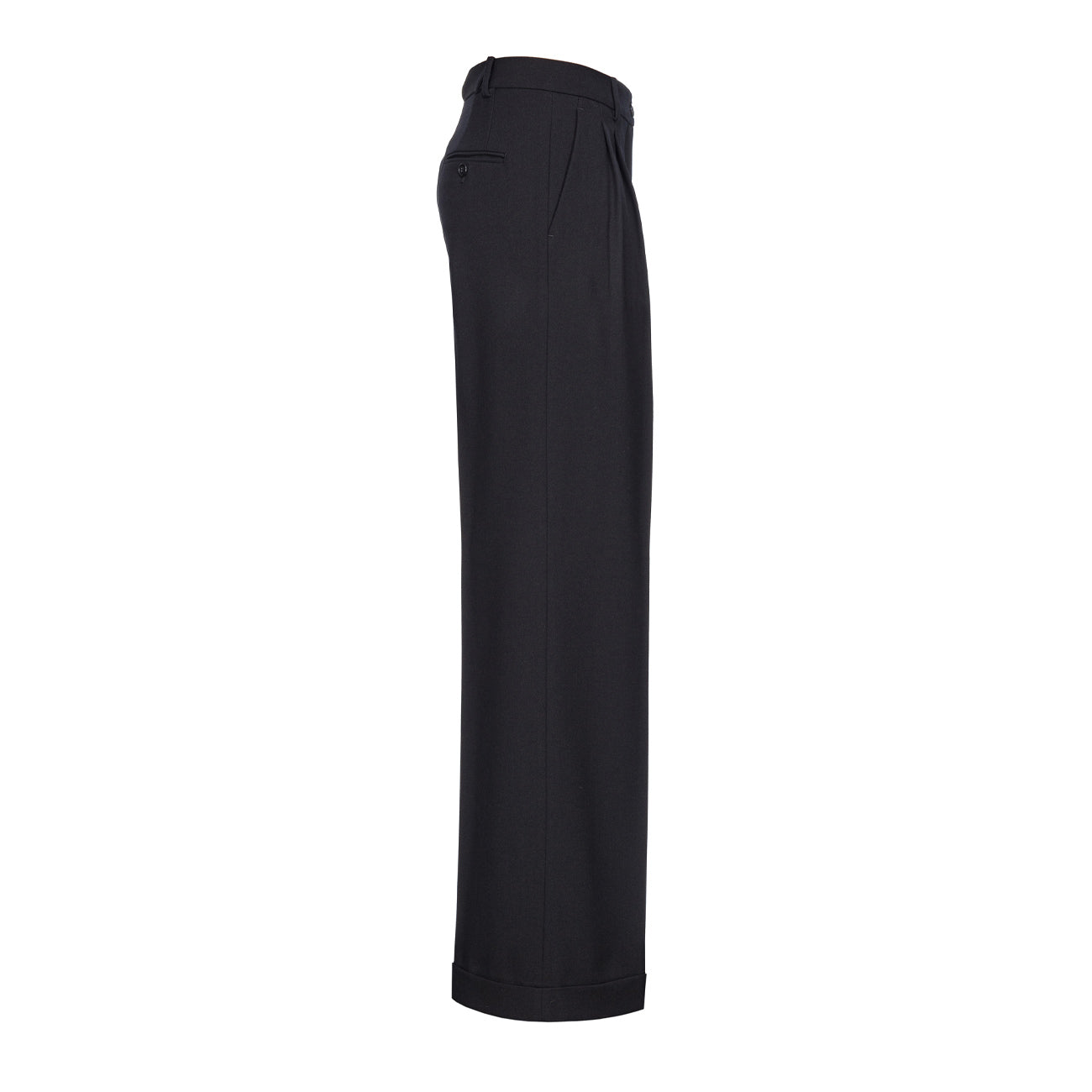 PINKO Pantalone Peru' In Twill Di Lana Donna Nero Limousine 103701/A1XX Z99 NERO LIMOUSINE 