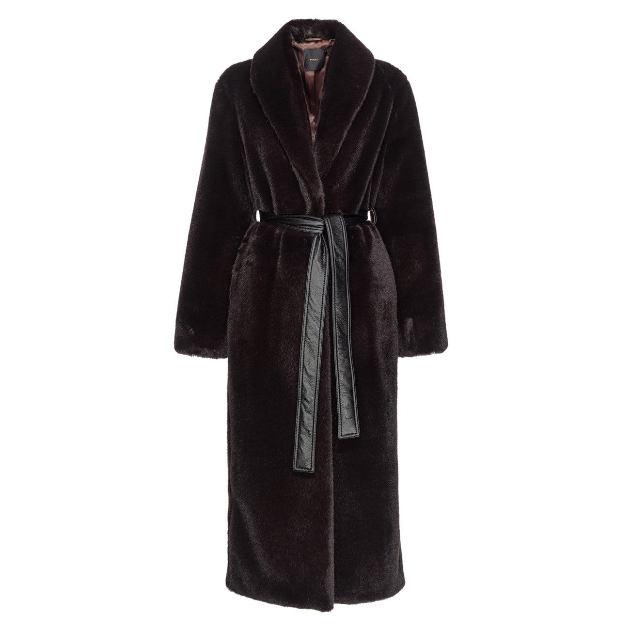 PINKO Cappotto Comore In Similvisione Donna Marrone 103824/A1ZM M28 MARRONE 