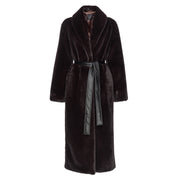 PINKO Cappotto Comore In Similvisione Donna Marrone 103824/A1ZM M28 MARRONE 