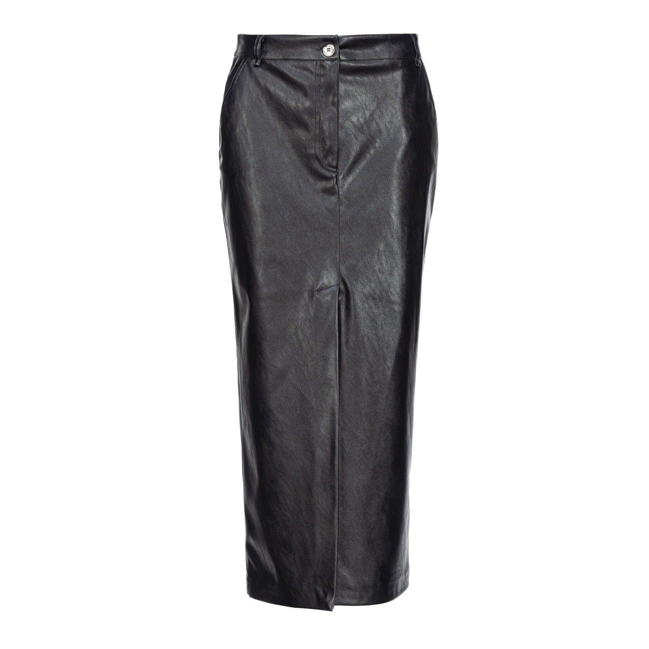 PINKO Gonna Similpelle Lunga Donna Nero Limousine 104145/7105 Z99 NERO LIMOUSINE 