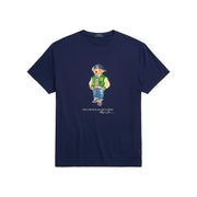 POLO RALPH LAUREN T-Shirt Orsetto Patch Uomo Newport Navy Vrsy 710854497 039 F24 NEWPORT NAVY VRSY 