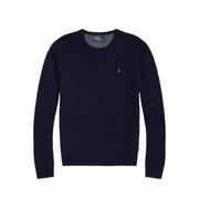 POLO RALPH LAUREN Pullover Lambswool Uomo Hunter Navy 710876714 001 HUNTER NAVY 