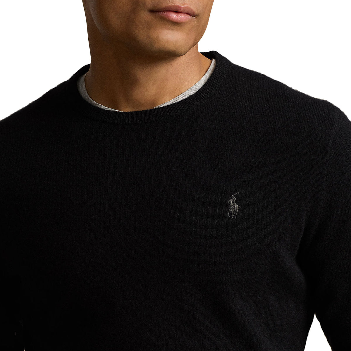 POLO RALPH LAUREN Pullover Lambswool Uomo Polo Black 710876714 003 POLO BLACK 