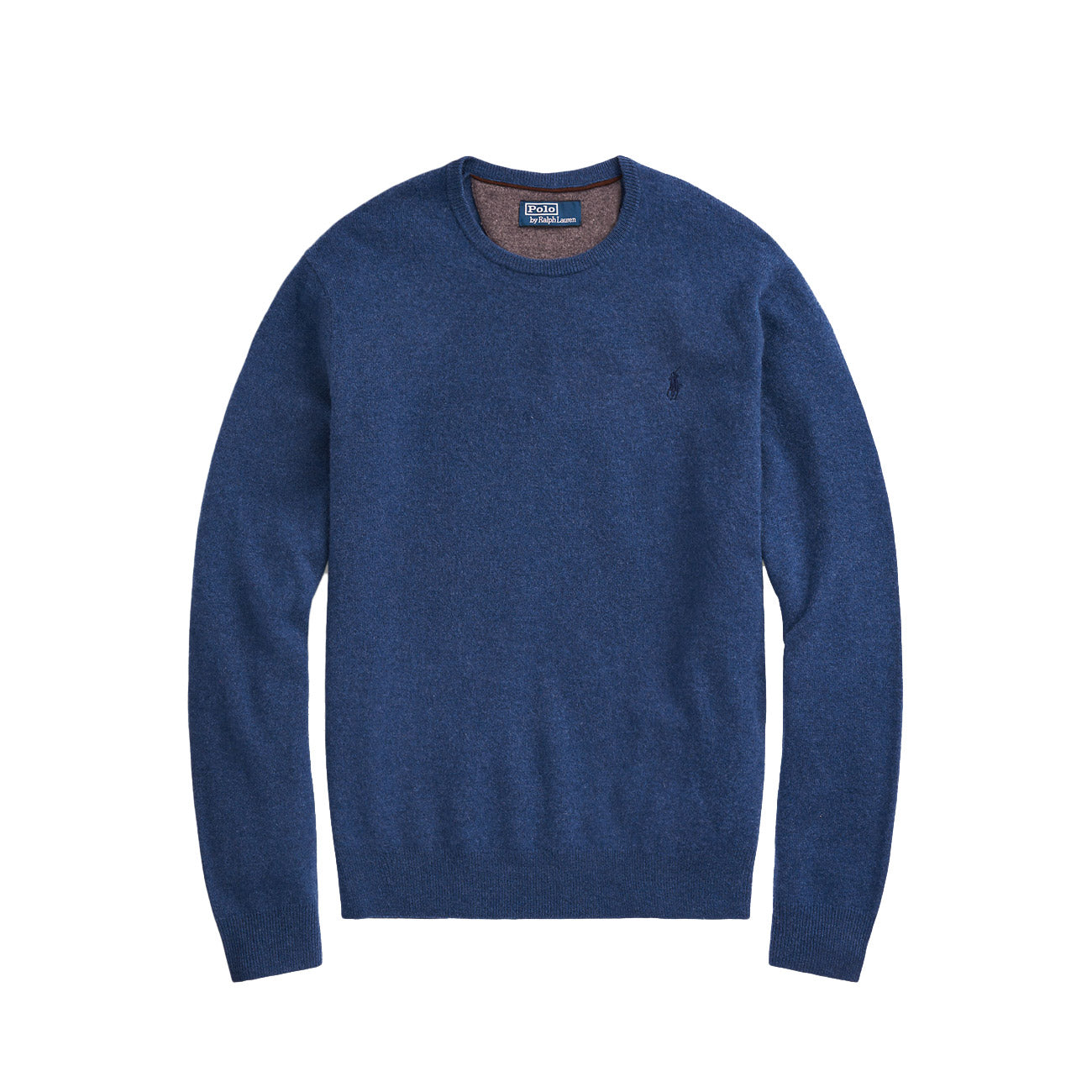 POLO RALPH LAUREN Pull Lambswool Uomo Rustic Navy Heather 710876714 015 RUSTIC NAVY HEATHER 