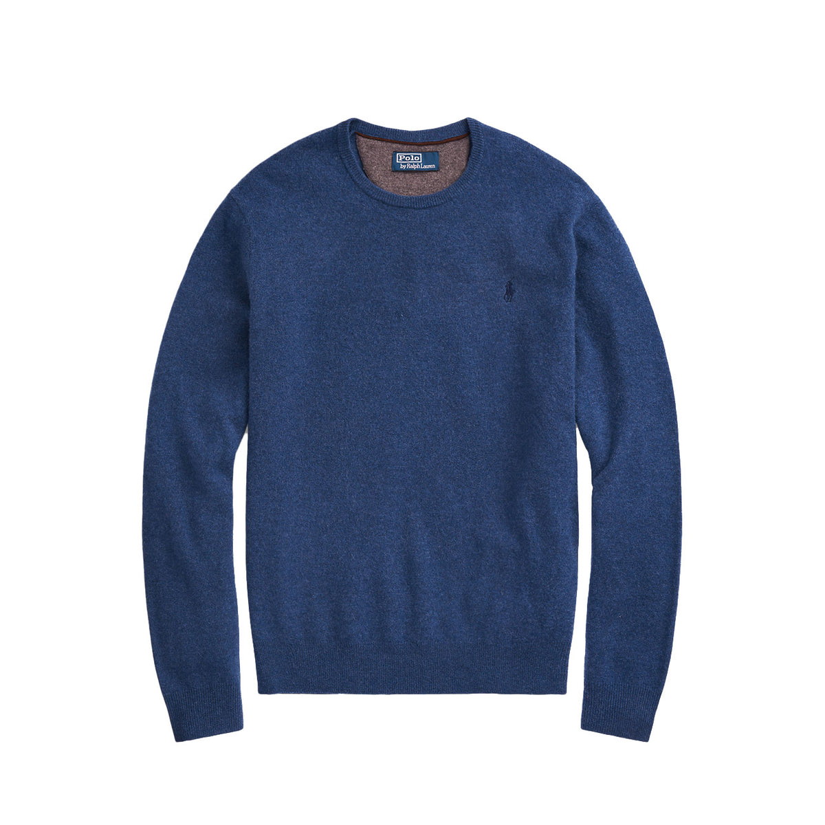 POLO RALPH LAUREN Pull Lambswool Uomo Rustic Navy Heather 710876714 015 RUSTIC NAVY HEATHER 