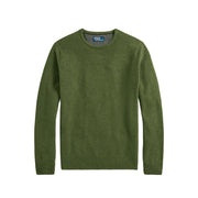 POLO RALPH LAUREN Pullover Lambswool Uomo Classic Olive Heather 710876714 017 CLASSIC OLIVE HEATHER 