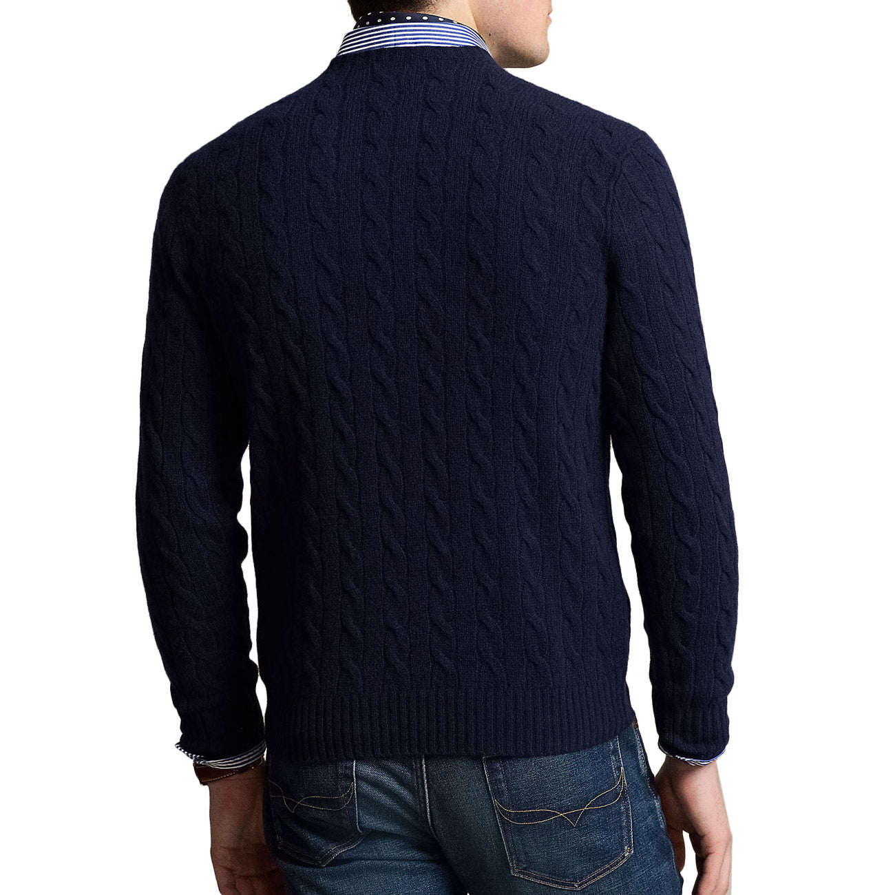 POLO RALPH LAUREN Pull In Lana E Cashmere Uomo Hunter Navy 710876762 002 HUNTER NAVY 