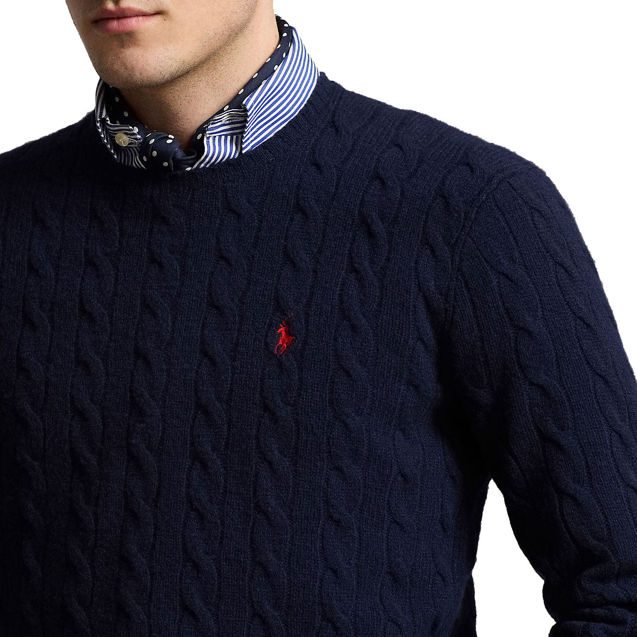 POLO RALPH LAUREN Pull In Lana E Cashmere Uomo Hunter Navy 710876762 002 HUNTER NAVY 